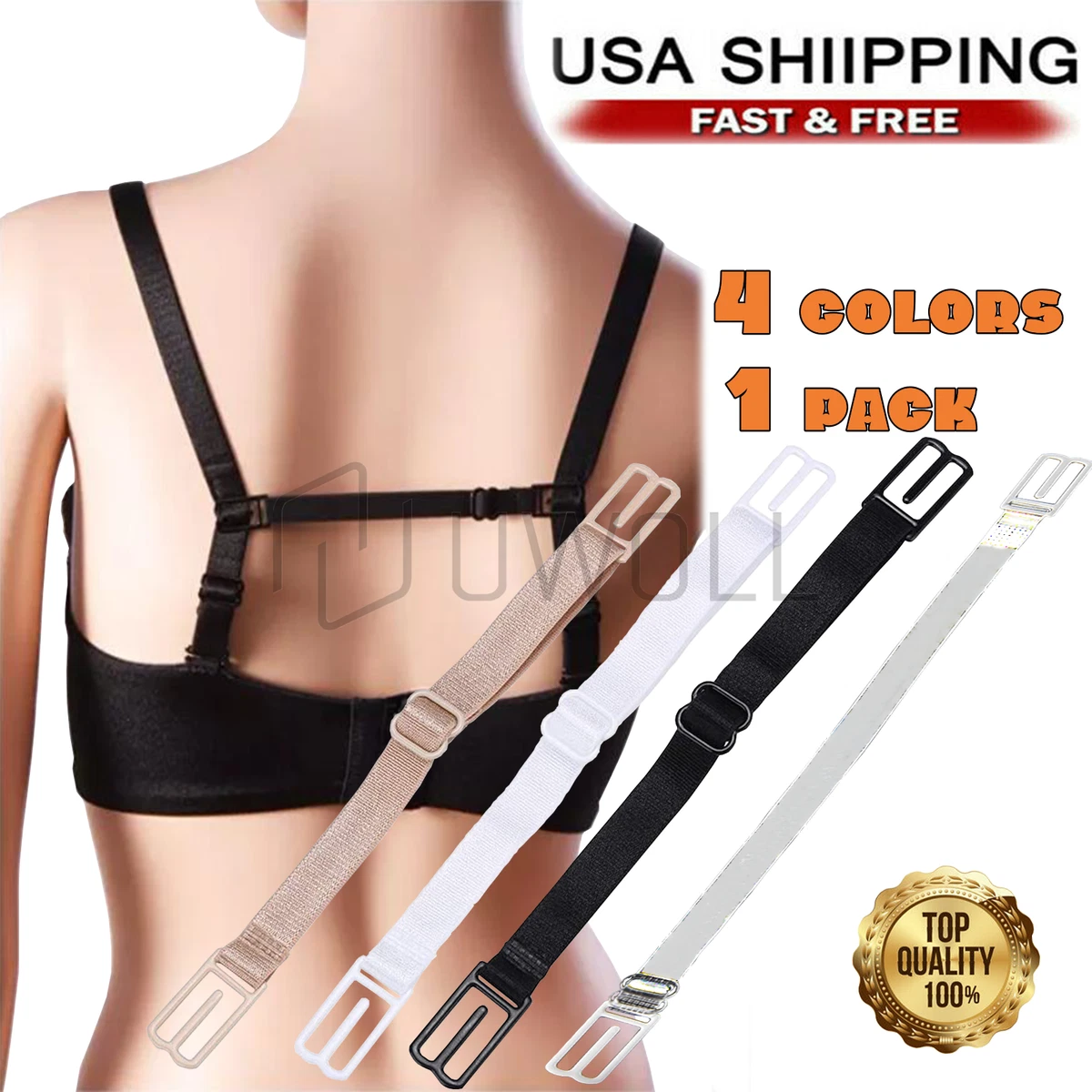 3Pairs Transparent Invisible Bra Straps Women's Sling Detachable Adjustable  Shoulder Strap Elastic Belt Intimates Accessories