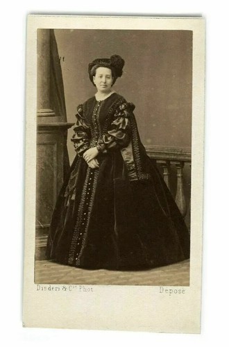 CDV Photo – Rosina Penco, Italian Soprano – Disdéri, Paris c.1862 - Picture 2 of 8