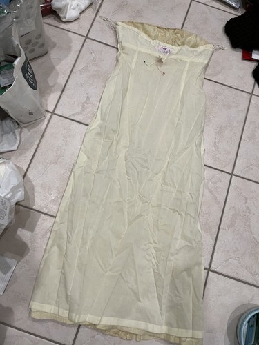 TOCCA SEXY STRAPLESS GORGEOUS EMBROIDERY FINE LINEN WED PARTY MAXI-VINTAGE DRESS - Picture 2 of 12