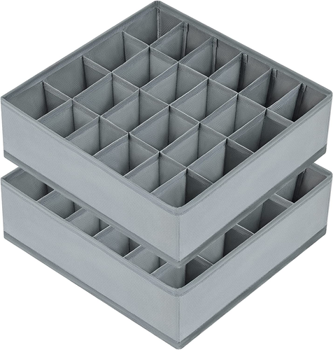 Sock Drawer Organizer Divider 2 Packs Underwear Organizer, 24 Cell Closet Organi - Picture 10 of 12