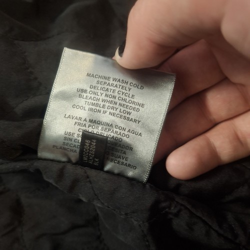 LEVI'S Men's Cotton Canvas Shell Trucker WORK Jacket BLACK Quilted Lining M - Imagen 9 de 13