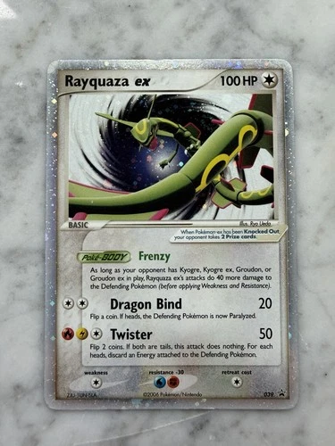 Pokémon TCG Rayquaza EX Holo Rare Black Star Promo Card 039 MP