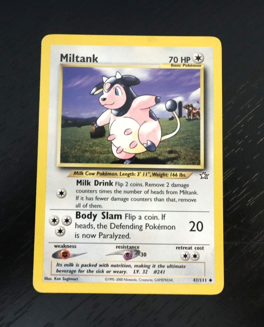 Pokémon Miltank 41/111 Neo Genesis Uncommon 1st Edition Regular English 2000