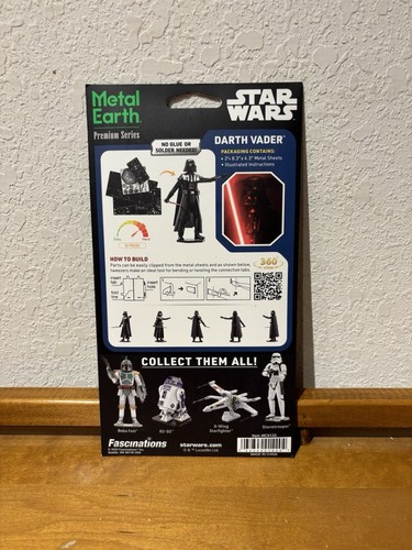 Metal Earth Premium Series Darth Vader Steel Model Kit - Picture 2 of 2