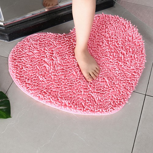Love Zerbino a Forma di Cuore Antiscivolo Morbido Bagno Pavimento Tappeto Bagno @ - Foto 7 di 29