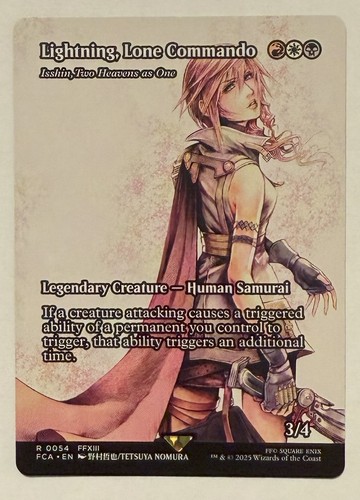 Lightning, Lone Commando Showcase - Final Fantasy: Through the Ages MTG - Picture 1 of 2