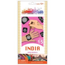 Craft Around The World Indian Henna Mendala-Makes 15 - 34020832