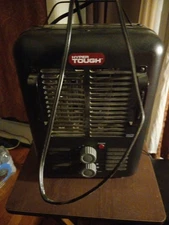 Hyper Tough Utility Space Heater, Fan-Forced Type, Indoor, 1500W - Black