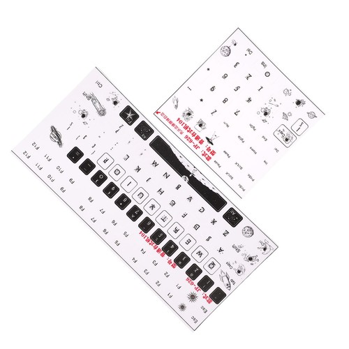2 Stück Tastaturaufkleber Universelle Tastaturaufkleber Für Desktop-Comput DON - Afbeelding 18 van 22