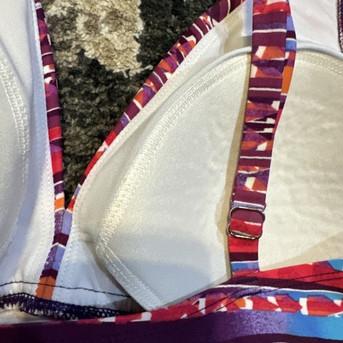 Jantzen Classics Womens Size 16 Pink Purple One Piece Swimsuit - Picture 5 of 10