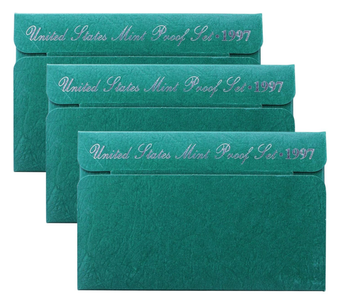 (Lot of 3) 1997 United States Mint Clad Proof Coin Set with COA - As Is - 第 1/3 張圖片