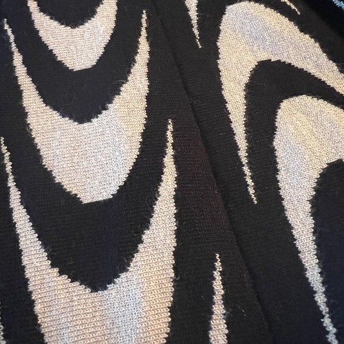 Mod Cottagecore Fit & Flare Knit Dress Wave Pattern Danny & Nicole Size Large - Picture 17 of 21