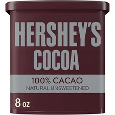 HERSHEY'S Natural Unsweetened Cocoa Powder Can, 8 oz