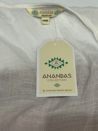 Anandas Collection Boho Cardigan Uncinetto Frange Fondo Ombreggiato Aperto Frontale Trasparente - Foto 5 di 9