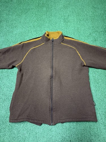 KUHL Merinowolle Full Zip Pullover Herren Größe M Braun Outdoor Wandern Taschen - Bild 2 von 13
