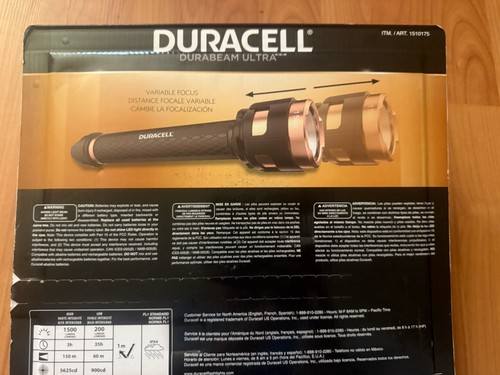 Duracell Durabeam Ultra LED Taschenlampe 1500 Lumen Robust Edelstahl - Bild 5 von 5