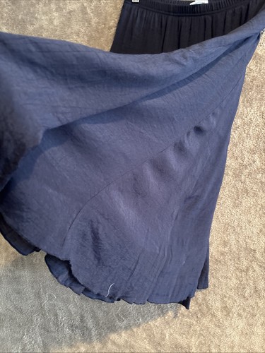 Vintage Y2k Midi Rock Gr. Medium fließend gefüttert blau Festival Boho Fairycore - Bild 8 von 9