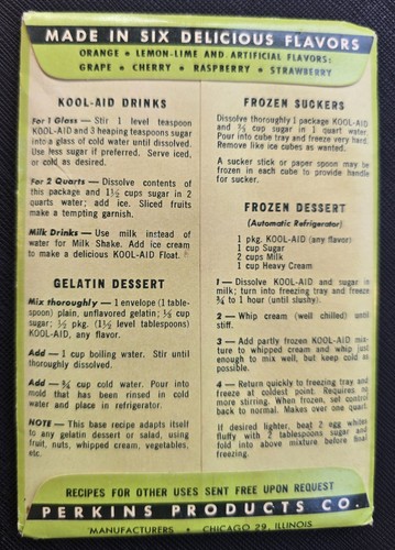 VTG RARE 1940s Kool-Aid Grape Flavor Packet Unused Full Collectible 1942 Koolaid - Picture 7 of 18