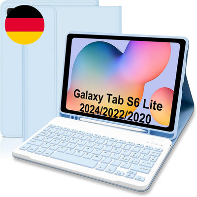 Schutzhülle Mit Tastatur Für Samsung Galaxy Tab S6 Lite 2024/2022/2020 10,4 Zoll