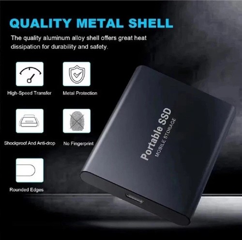 Tragbare SSD 4TB Externe Festplatte USB3.1 Typ-C Solid Disk State Drive - Bild 2 von 3
