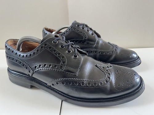 Joseph Cheaney M&S Brogues Shoes UK9 Black Best British Line Excellent FreePost - Picture 13 of 23