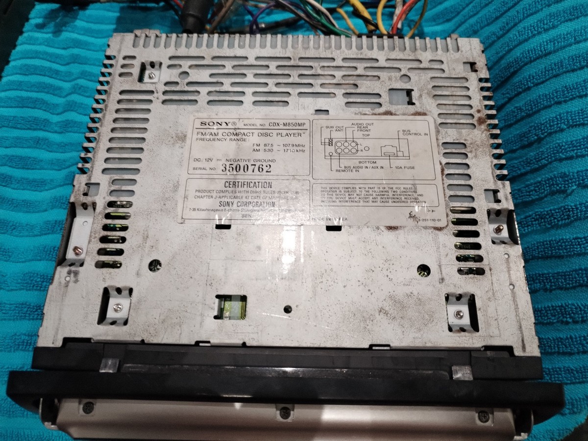 Sony CDX-M850MP Sony cdx-m850mp | eBay