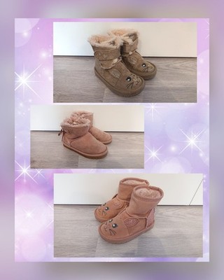   Größe 24/25   3 Paar Mädchen Winterstiefel Boots   Glitzer Häschen Plüsch  