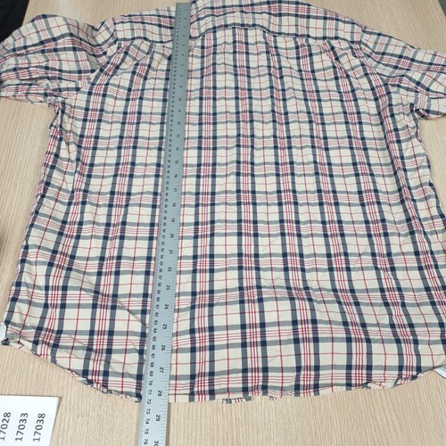 Lacoste Checked Shirt Mens Size 43 L/XL Beige Regular Fit Cotton Button Down - Picture 7 of 11