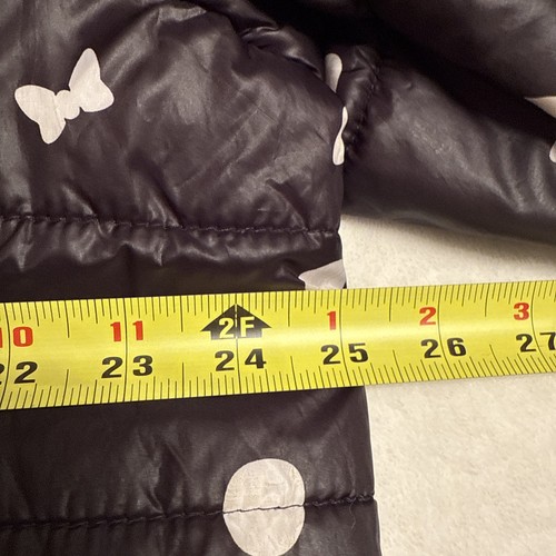 Disney Minnie Mouse Reversible Puffer Jacket Red / Black Polka Dot Size XL - Picture 7 of 7