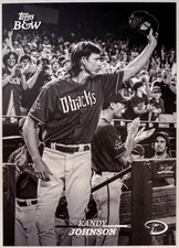 2024 TOPPS BLACK & WHITE SP RANDY JOHNSON IMAGE VARIATION SHORT PRINT B&W #14-SP