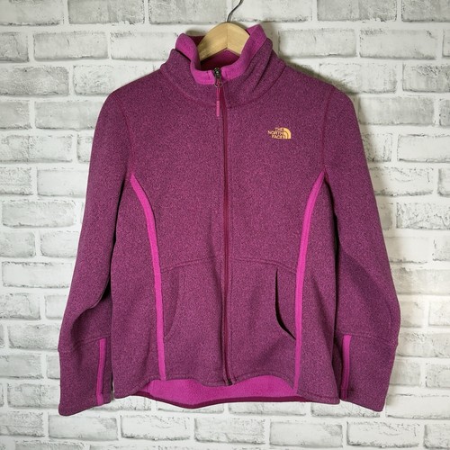 The North Face lila Jacke mit durchgehendem Reißverschluss Damen Größe M