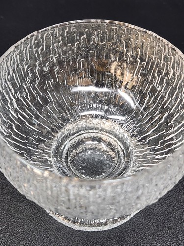(4) MCM Iittala Kekkerit Dessertschalen mit Fuß strukturiert von Sarpaneva Finnland 4 Zoll - Bild 3 von 12