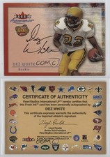 2000 Fleer Tradition Autographics Dez White Rookie Auto RC