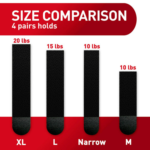 Command XL Picture Hanging Strips, 20 lb, Black, Pack Of 32 Strips - Picture 4 of 8