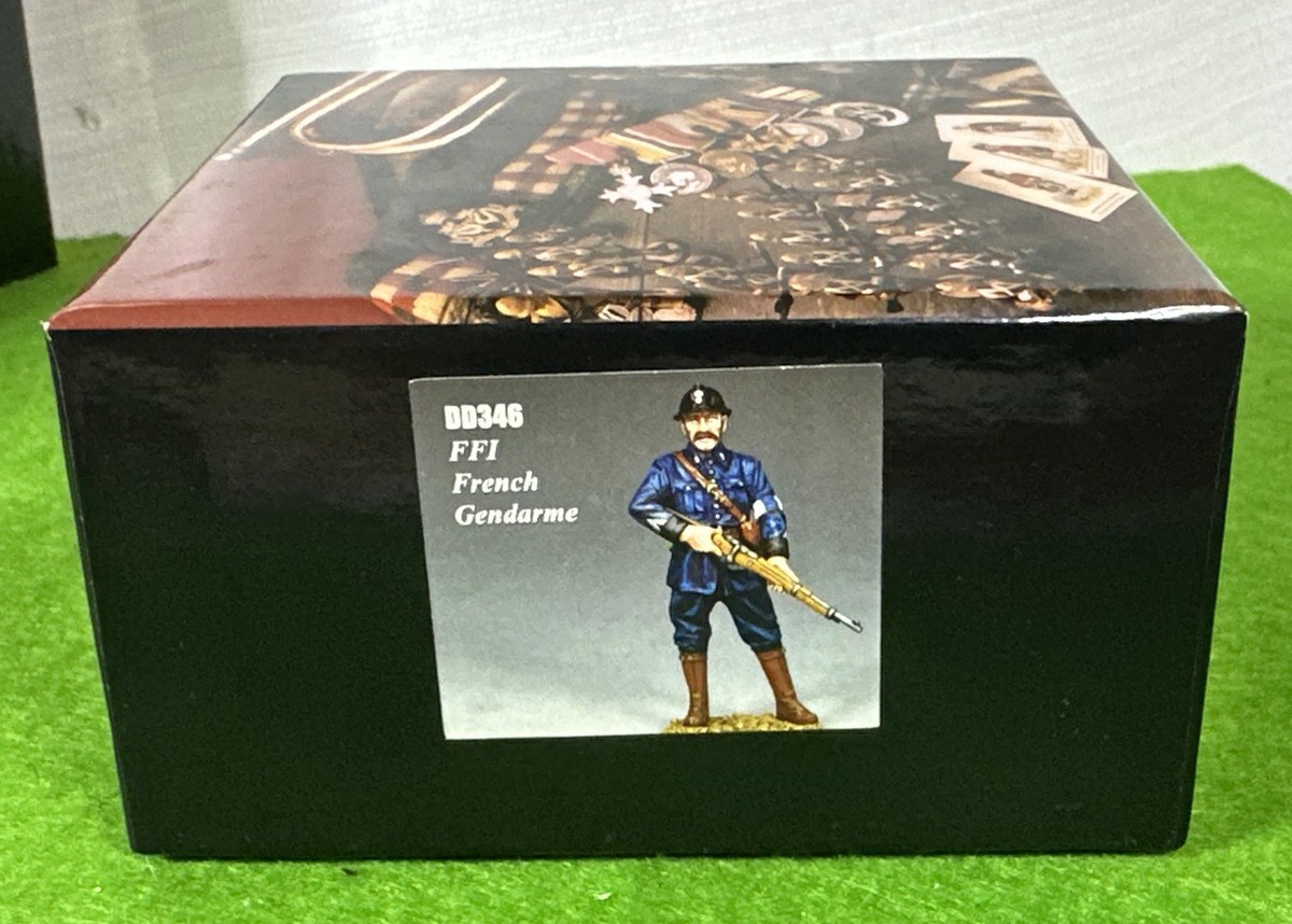 Figurine King & Country DD346 – Gendarme FF1 – Neuf En Boîte – Plomb Peint