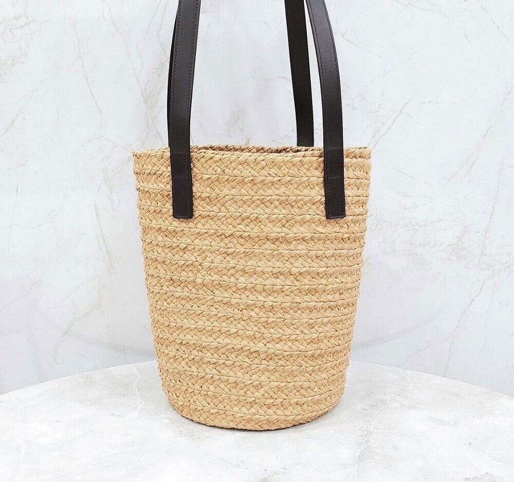 Borsa a tracolla piccola Saint Laurent nuova Paniere Rafia 693240 140444081