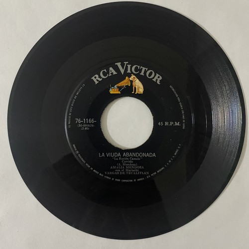 AMALIA MENDOZA - LA VIUDA ABANDONADA - MEXICAN 7" SINGLE CS, RANCHERAS - Foto 3 di 4