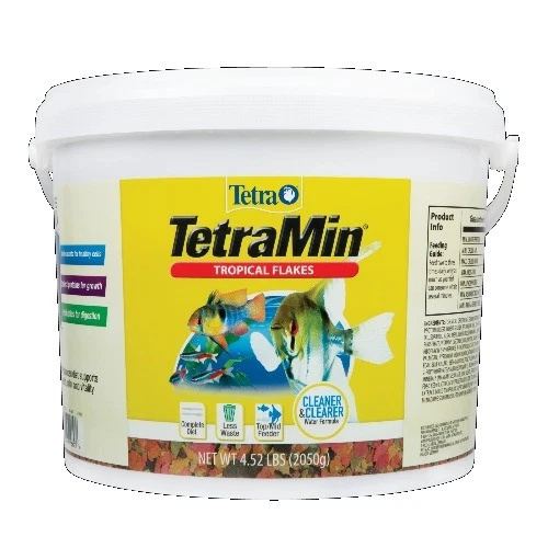 Tetra TetraMin Tropical Flakes, Nutritionally Balanced Fish Food, 4.52 lbs.
