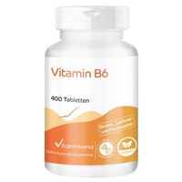 Vitamin B6 22,5 Mg - 400 Tabletten Pyridoxin, GroßPackung - Vegan - Vitamintrend