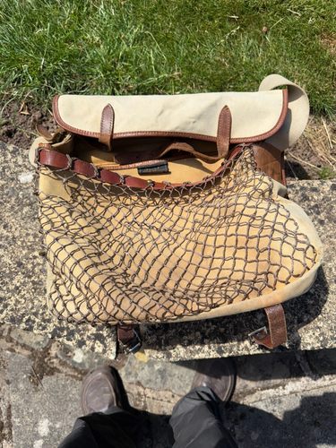House of Hardy Fly fishing / Game shooting canvas & leather game bag
