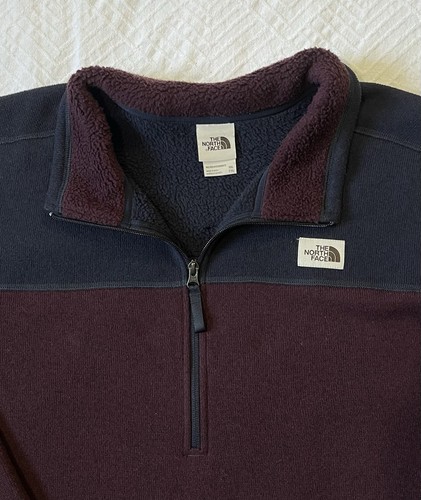 The North Face Herren Jacke XXL Gordon Lyons Half Zip Fleecepullover MAROON - Bild 3 von 7