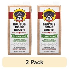2 pack Bone Broth Chicken for Dogs - 32 oz, All Natural Human Grade Dog Food