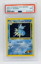 2000 POKEMON GYM HEROES #9 MISTY'S SEADRA HOLO PSA 9