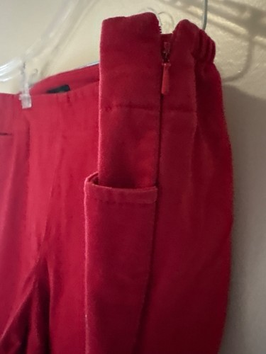 Pantalones Talbots Heritage para mujer Plus 18W rojo elástico algodón pierna cónica - Imagen 3 de 7