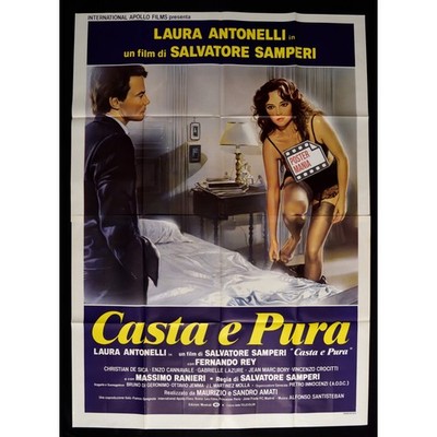 Manifesto CASTA E PURA Massimo Ranieri Laura Antonelli Samperi Cannavale A92