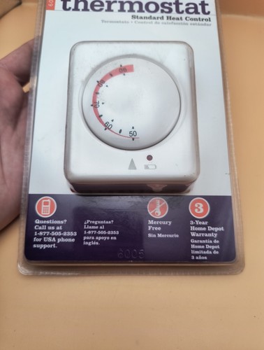 RiteTemp 6005 Thermostat Standard Heat Control Mercury-Free Brand New - Picture 6 of 6
