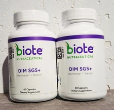 2 Pack Biote DIM SGS Nutraceuticals – Hormone Balance + Detox – 60 Caps Each