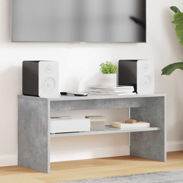 Tv-SchräNk 80 X 35 X 40 Cm Beton Grau Holzwerkstoff-image