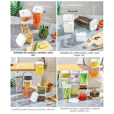 Lebensmittelechtes drehbares Glas PET klar Behälter für Snacks Müsli und Trockenwaren
