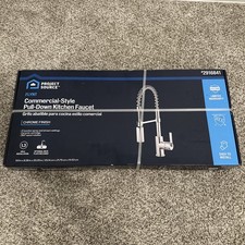 Project Source Flynt Pull Down Kitchen Faucet Commercial Style 2916841 New